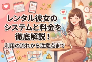 レンタル彼女のシステムと料金を徹底解説！利用の流れから注意点まで