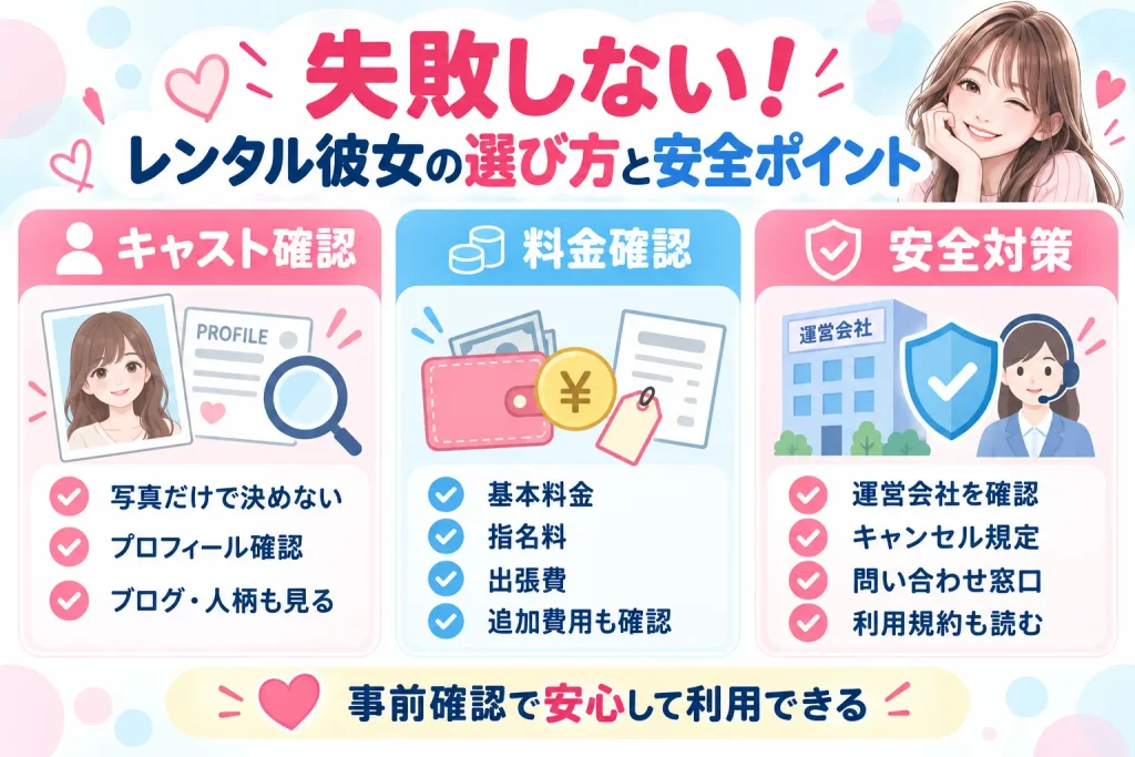 失敗しない!レンタル彼女の選び方と安全に使うポイント