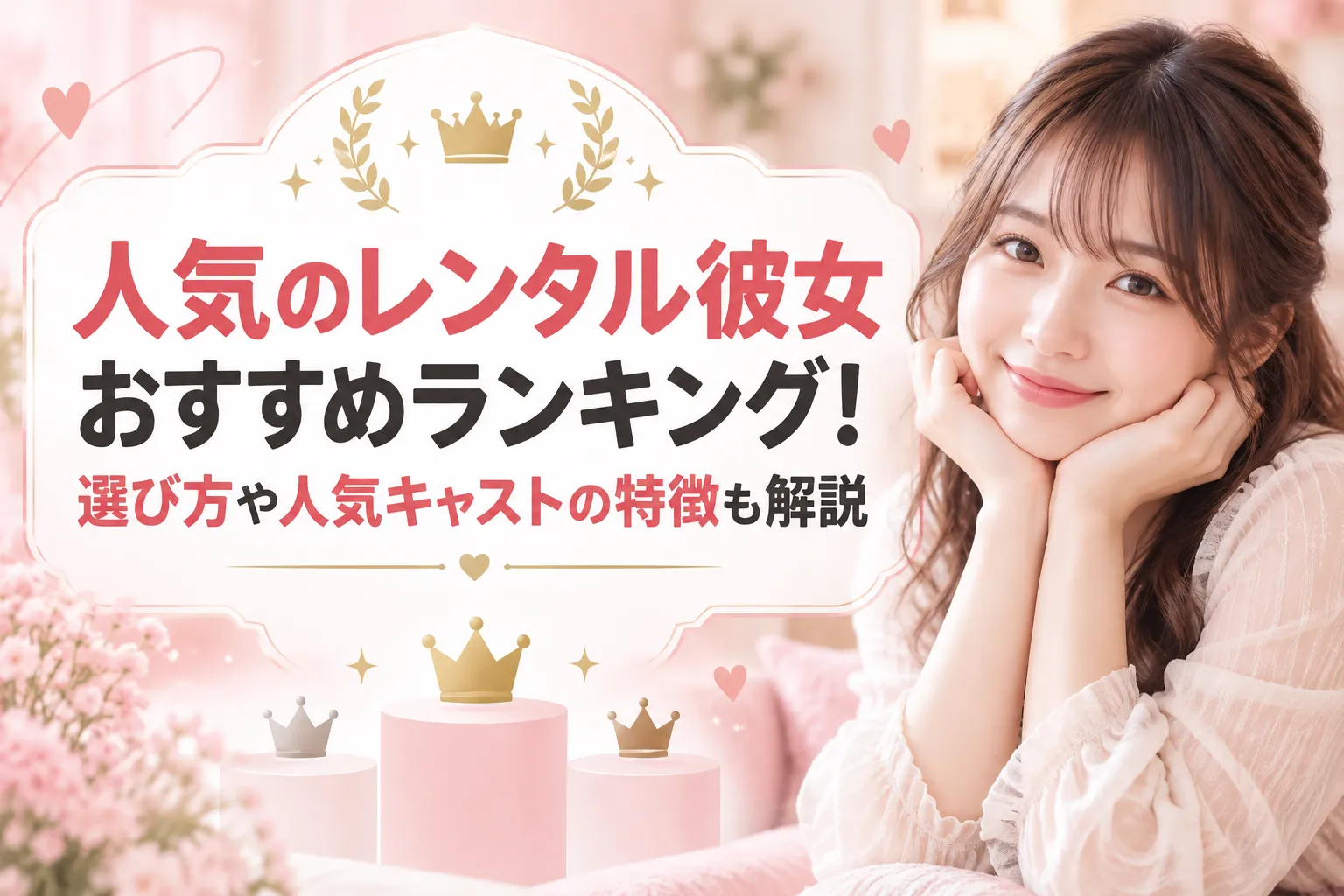 人気のレンタル彼女おすすめランキング！選び方や人気キャストの特徴も解説