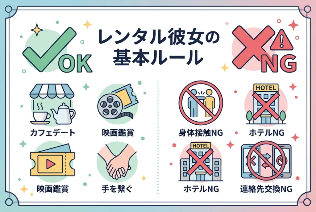そもそもレンタル彼女とは?基本ルールとスキンシップの限界