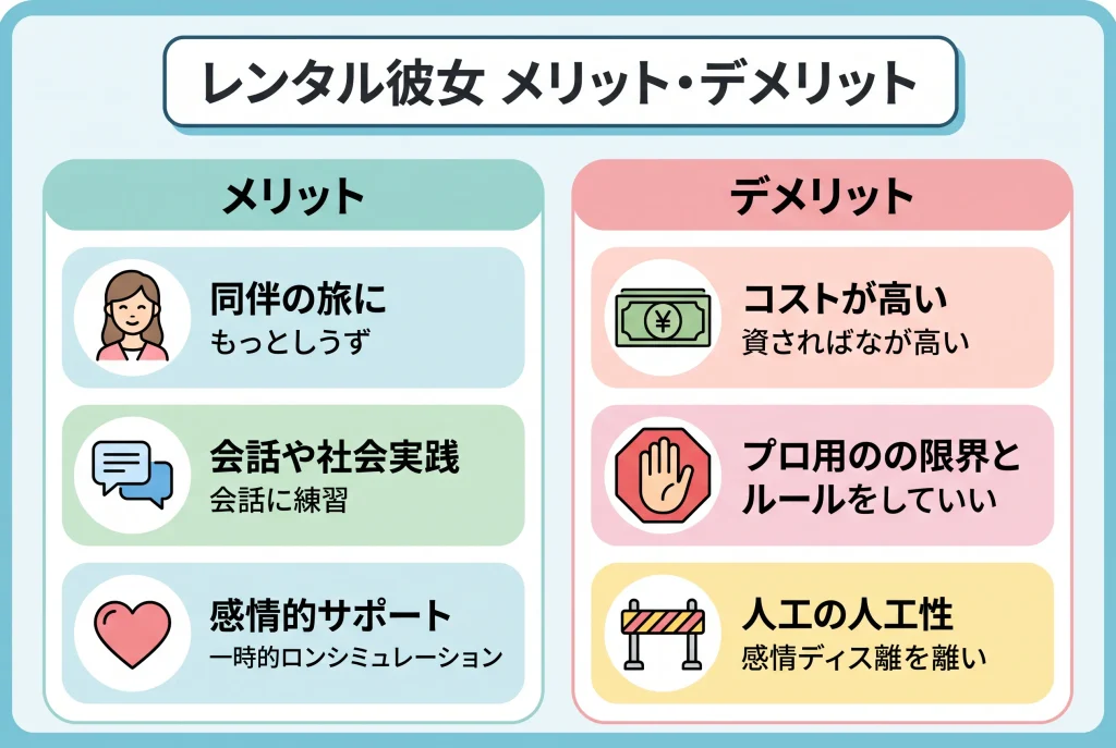レンタル彼女(レンカノ)とは?利用するメリット・デメリット