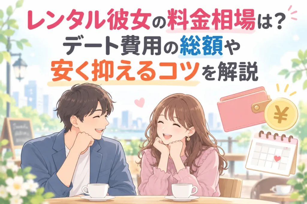 レンタル彼女の料金相場は？デート費用の総額や安く抑えるコツを解説