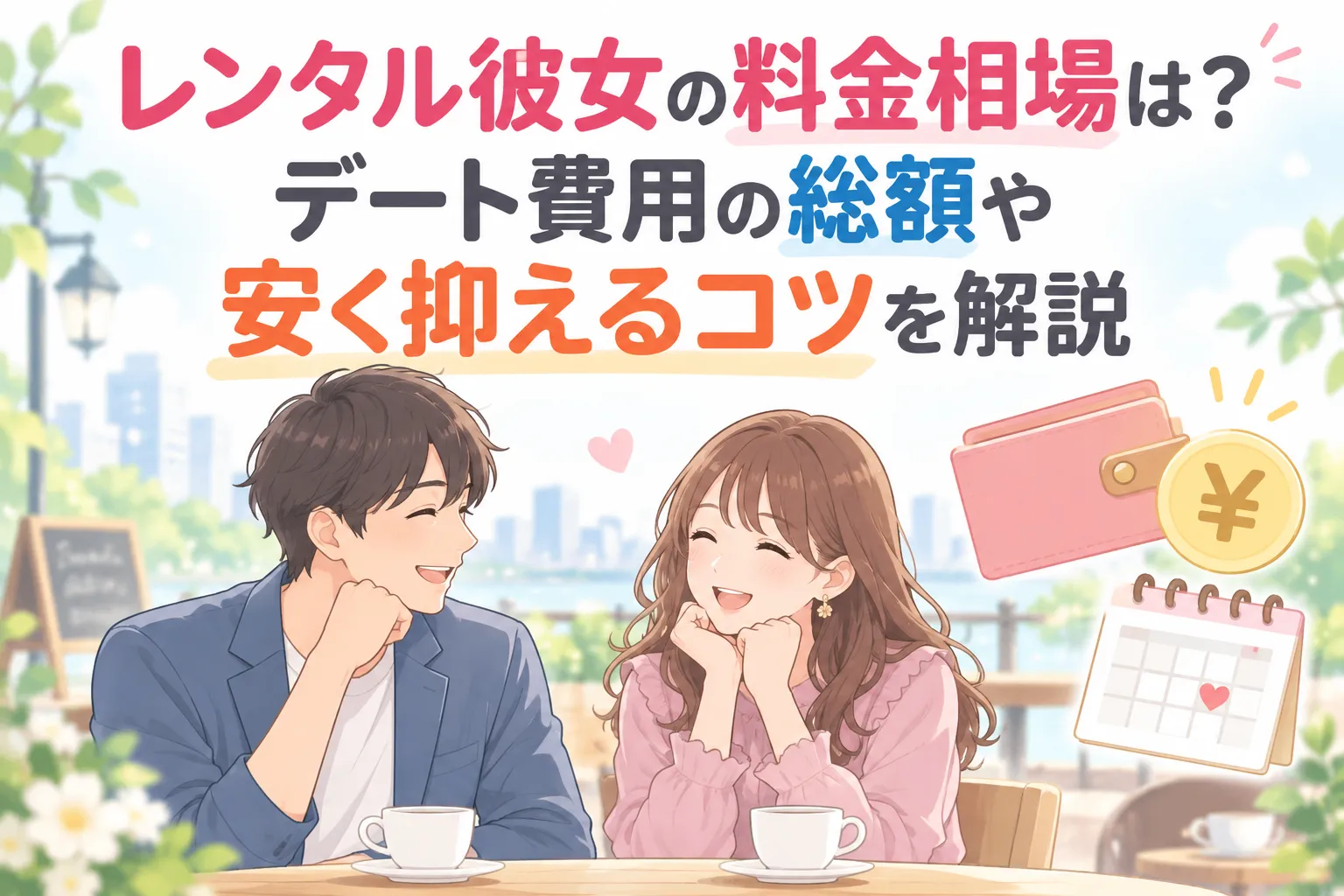 レンタル彼女の料金相場は？デート費用の総額や安く抑えるコツを解説