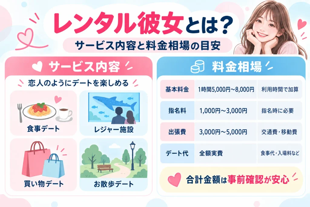 なぜ利用する?レンタル彼女を使う男性の心理と目的